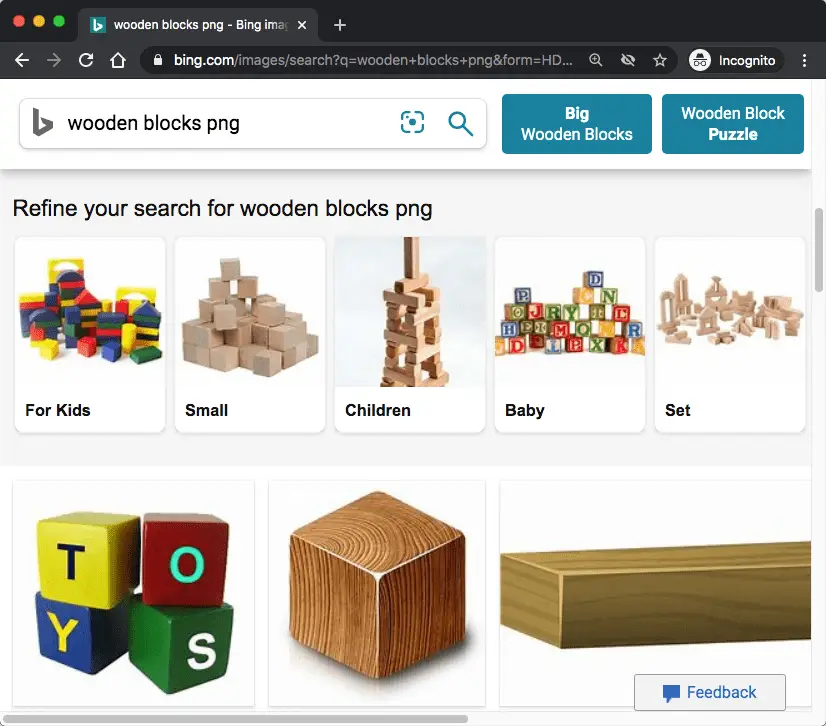 bing image search for wooden blocks clipart