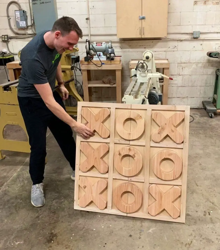 giant wooden tic tac toe game
