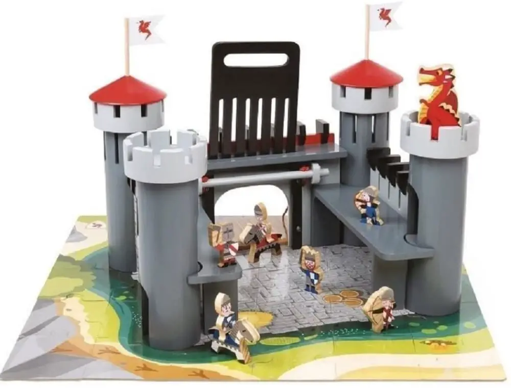 Alex brand classic wooden toy castle.