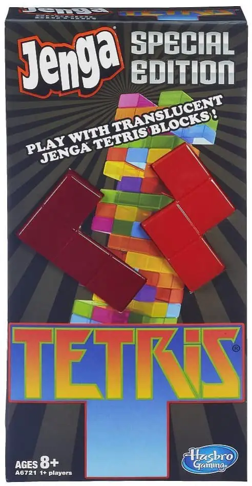 Jenga Tetris special edition packaging.