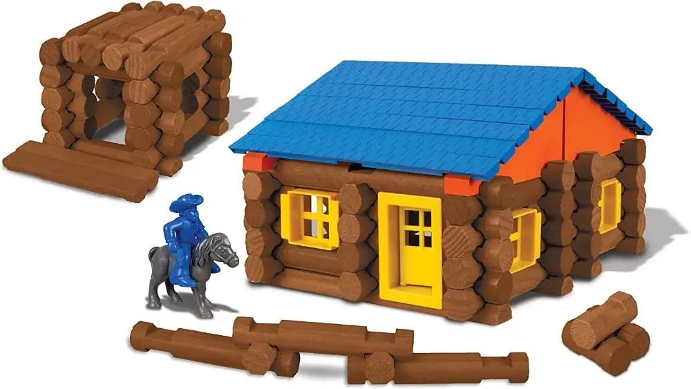 Oak Creek Lodge Wooden Building Logs Lincoln Logs Set