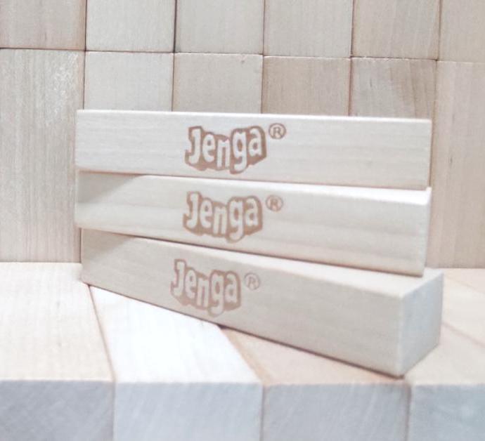 three jenga blocks stacked