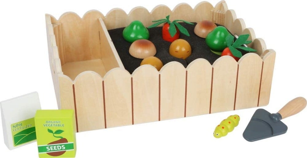 Wooden Veggies And Tools Playset By Small Foot Brand