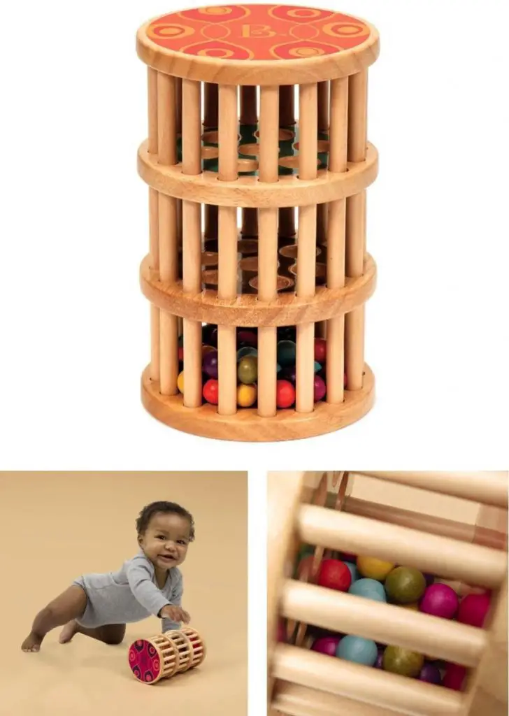 classic wooden rain maker toy by battat