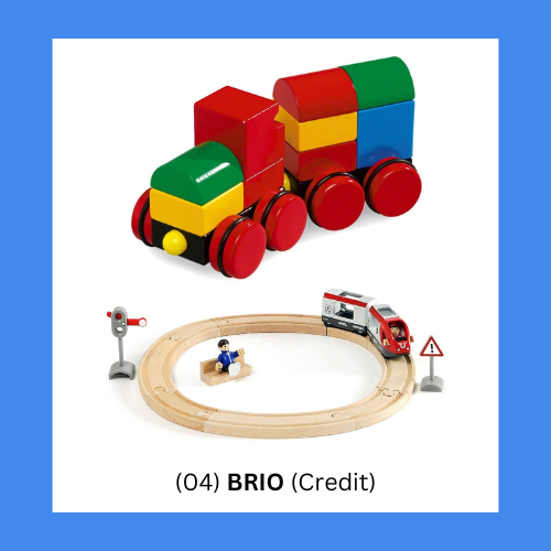 brio wooden train block sets for toddlers