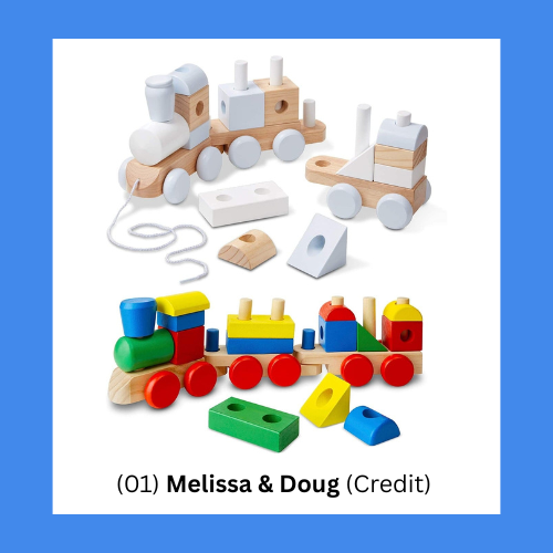 melissa and doug wooden toddler trains