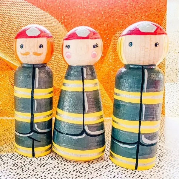 fireman peg doll