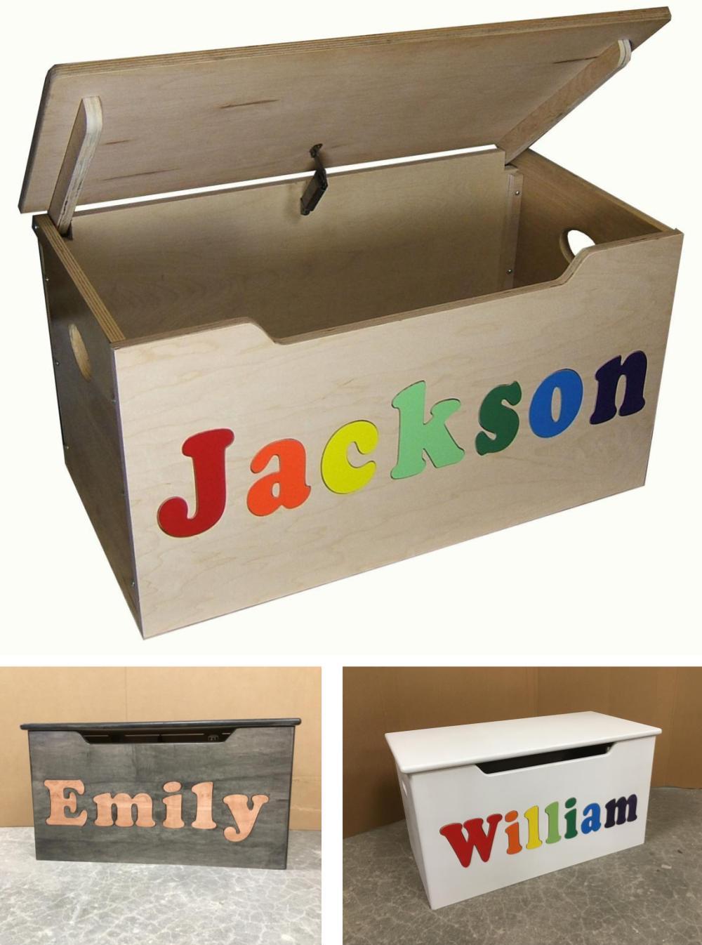 homemade wooden toy boxes