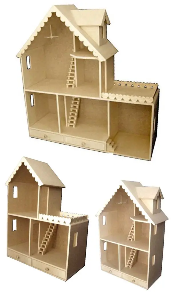 Martin Dollhouses Best Barbie Sized Wooden Dollhouse Made In Usa