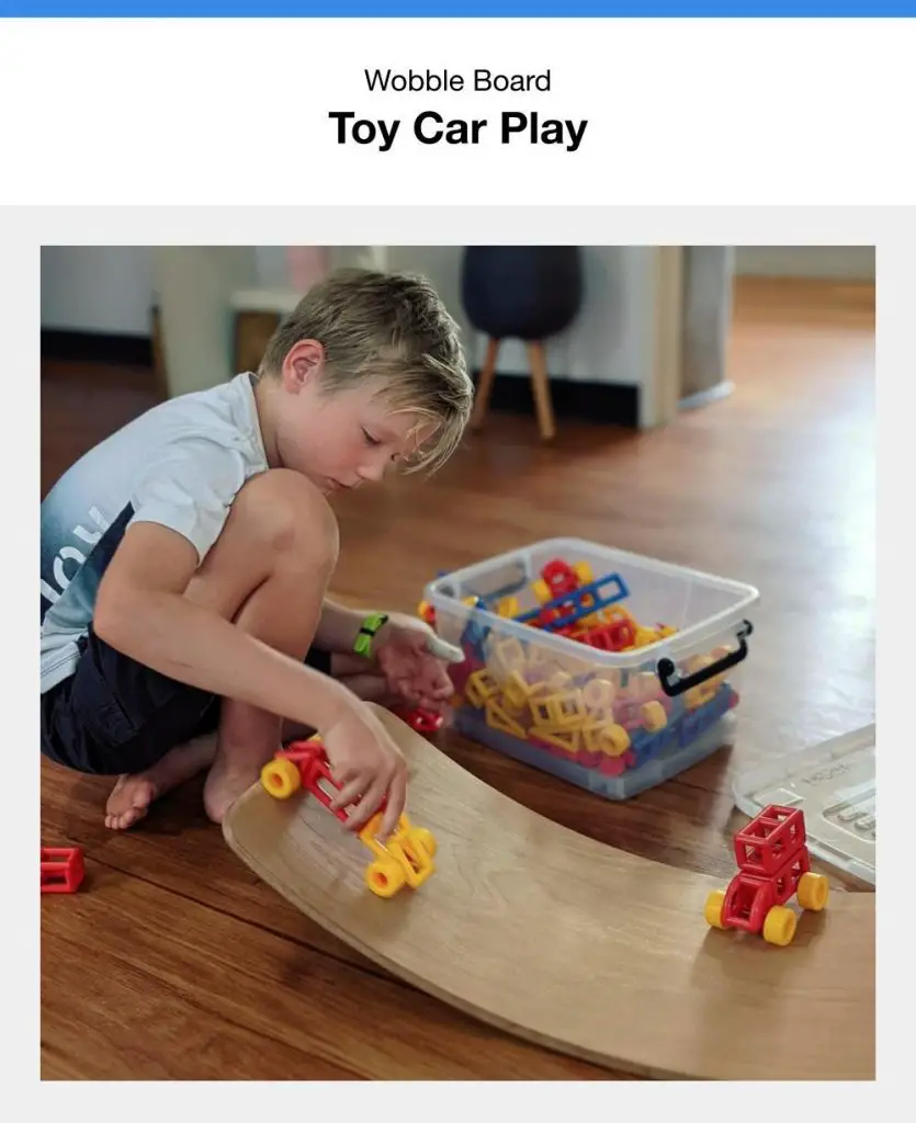 Using Wobble Board As Toy Car Ramp Track
