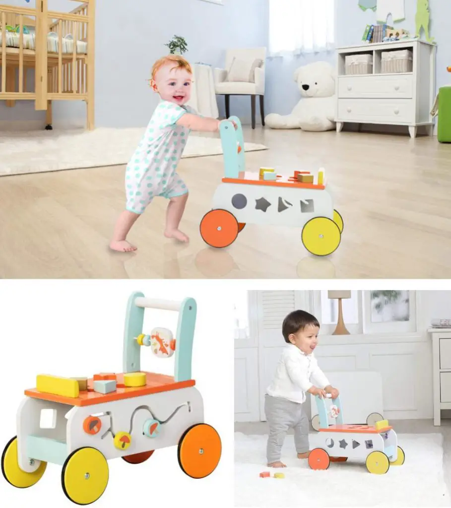 Lababe 3 In 1 Wooden Activity Center For 9 Month Baby