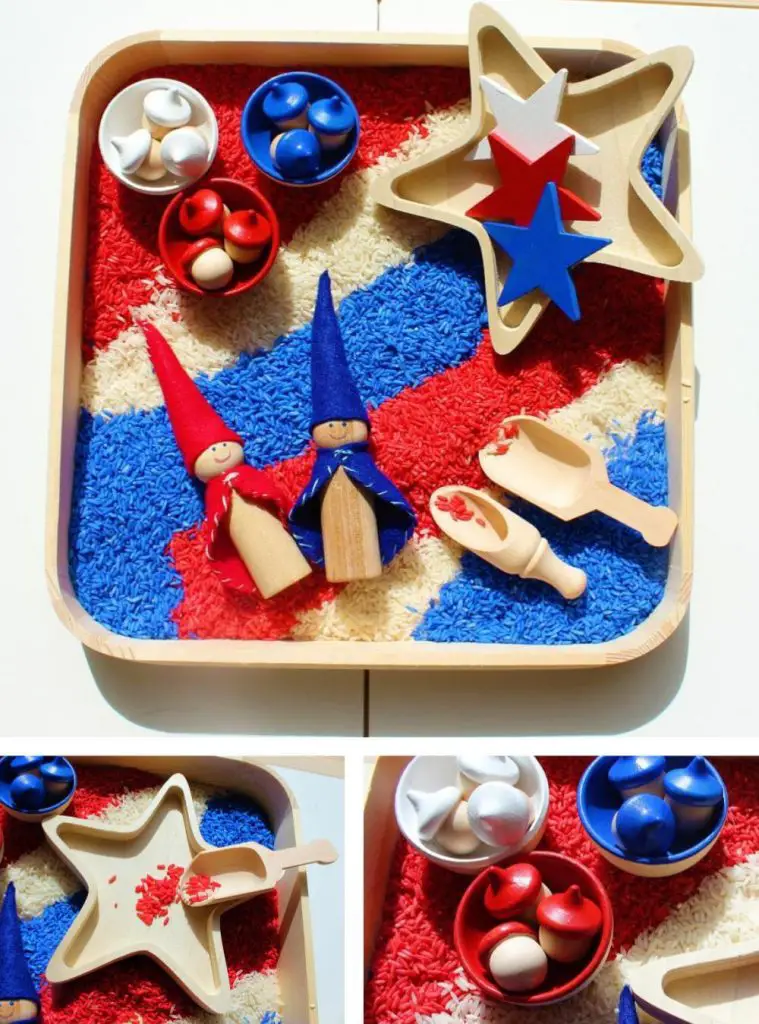 Learning Safari Loose Parts Sensory Play For 4Th Of July