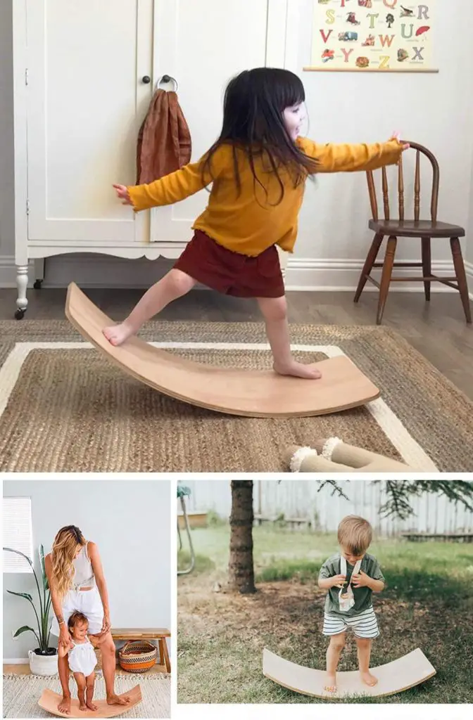 Wooden Balance Board Professional Wooden Balance Board Balancing Board For Under Desk Kids And Adults