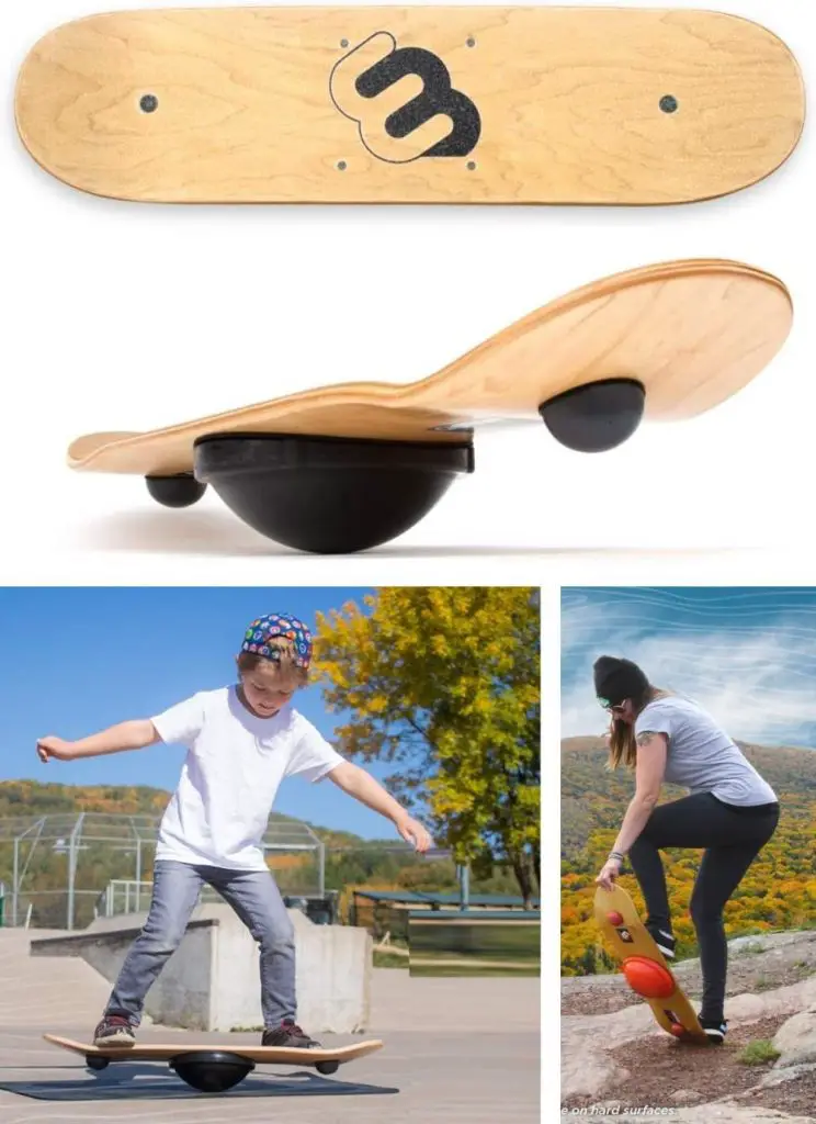 Whirly Bird Skateboard Shape Wooden Balance Board Board