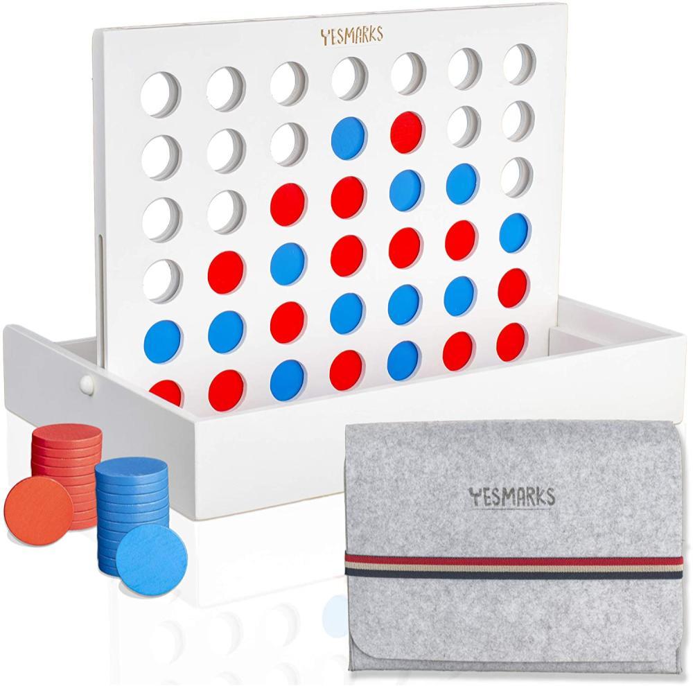 Yesmarks Usa Colors Wooden Connect Four Game