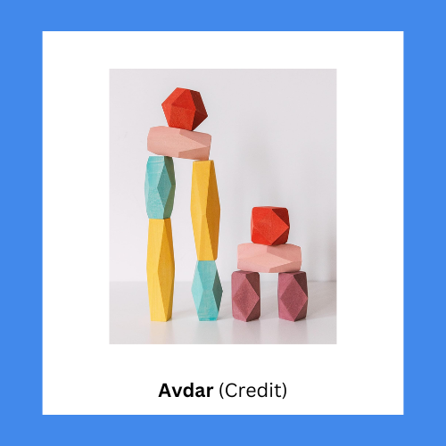 Avdar Long And Tall Wooden Stacking Rock Playset
