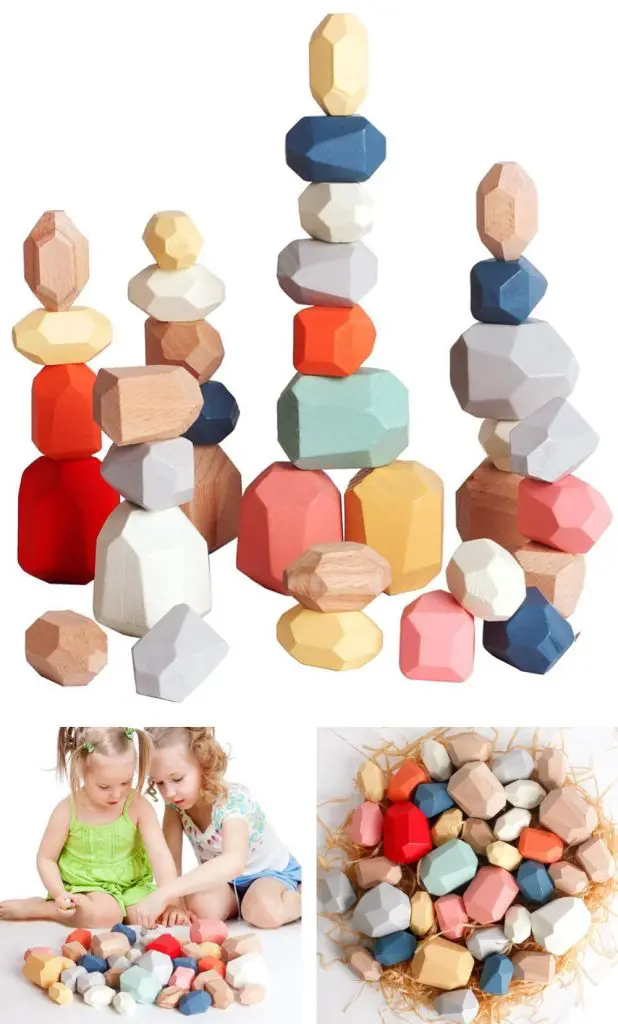 Bestam Toys Affordable Wooden Balancing Pebbles