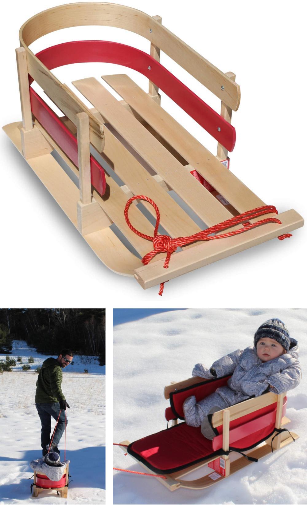 Flexible Flyer Best Wooden Sled For Toddlers And Baby 