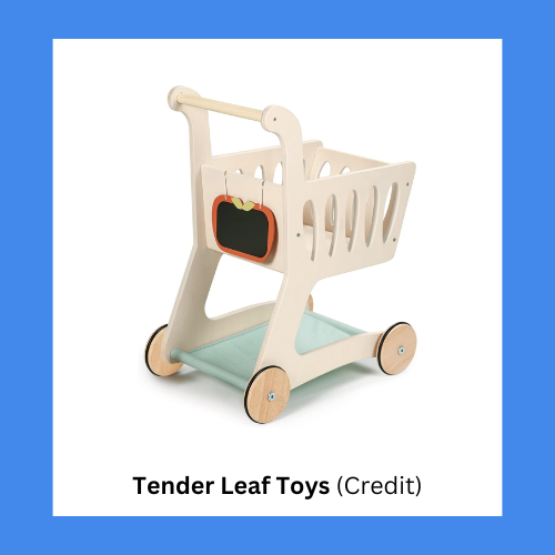 Tender Leaf Toys Wooden Play Shopping Cart