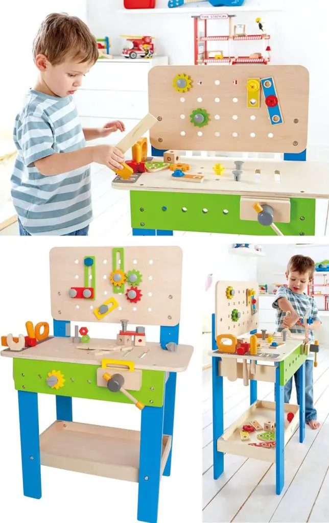 Hape Master Workbench Kids Wooden Tool Bench Toy