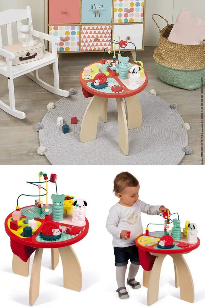 Janod Baby Forest Wooden Multi Activity Table Ages 1 Plus Years