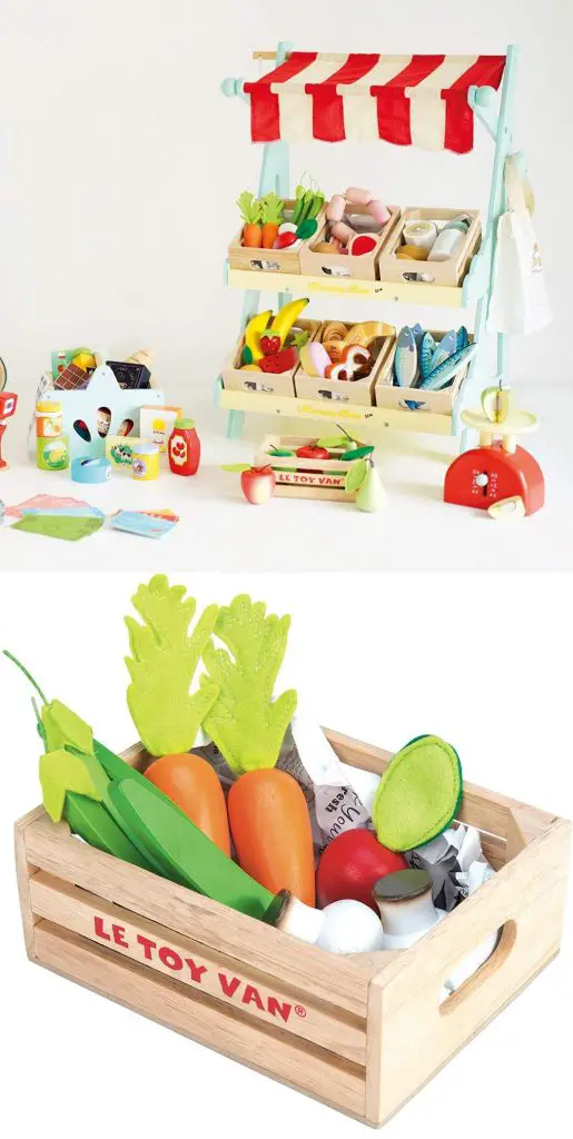 Le Toy Van Honeybake Collection Vegetable Crate Set