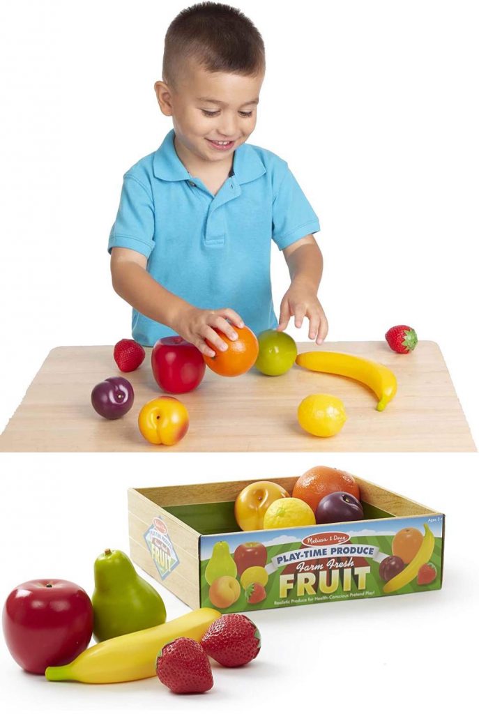 Melissa And Doug Playtime Produce Fruits Play Food Set