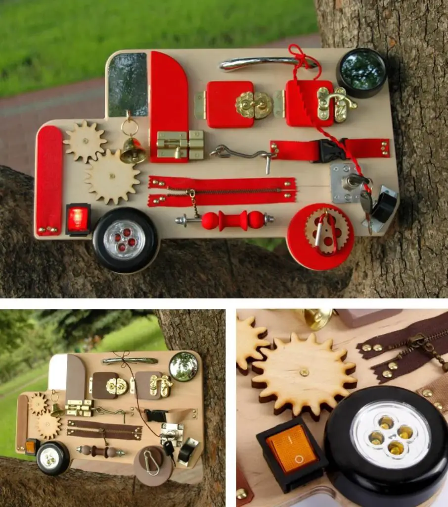 Beezy Boards Truck Shaped Toddler Busy Board Gift