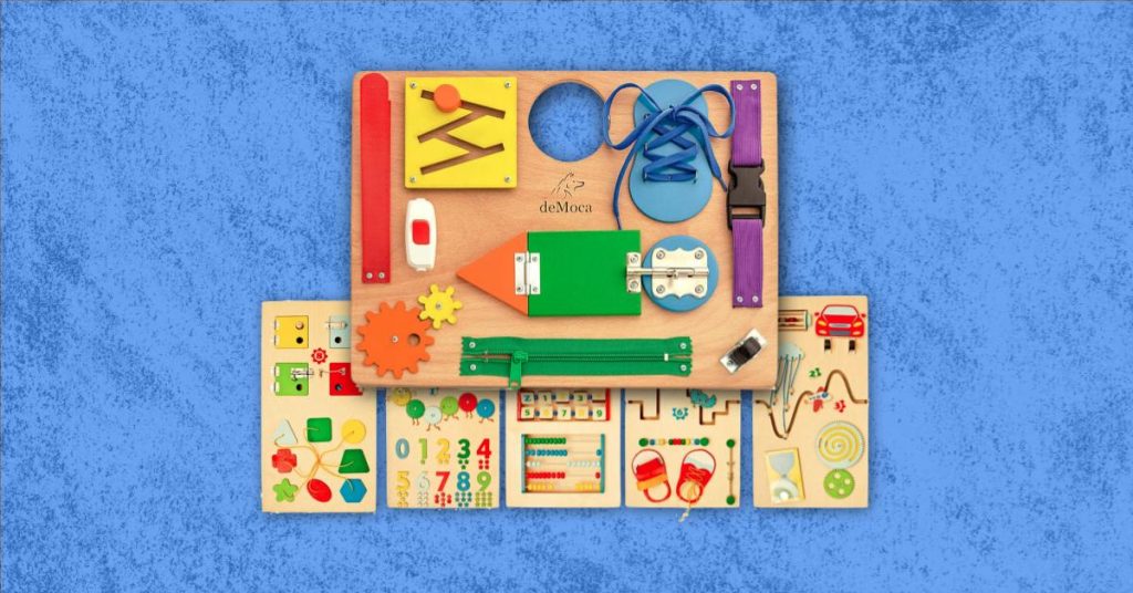 best wooden busy board for toddlers and babies