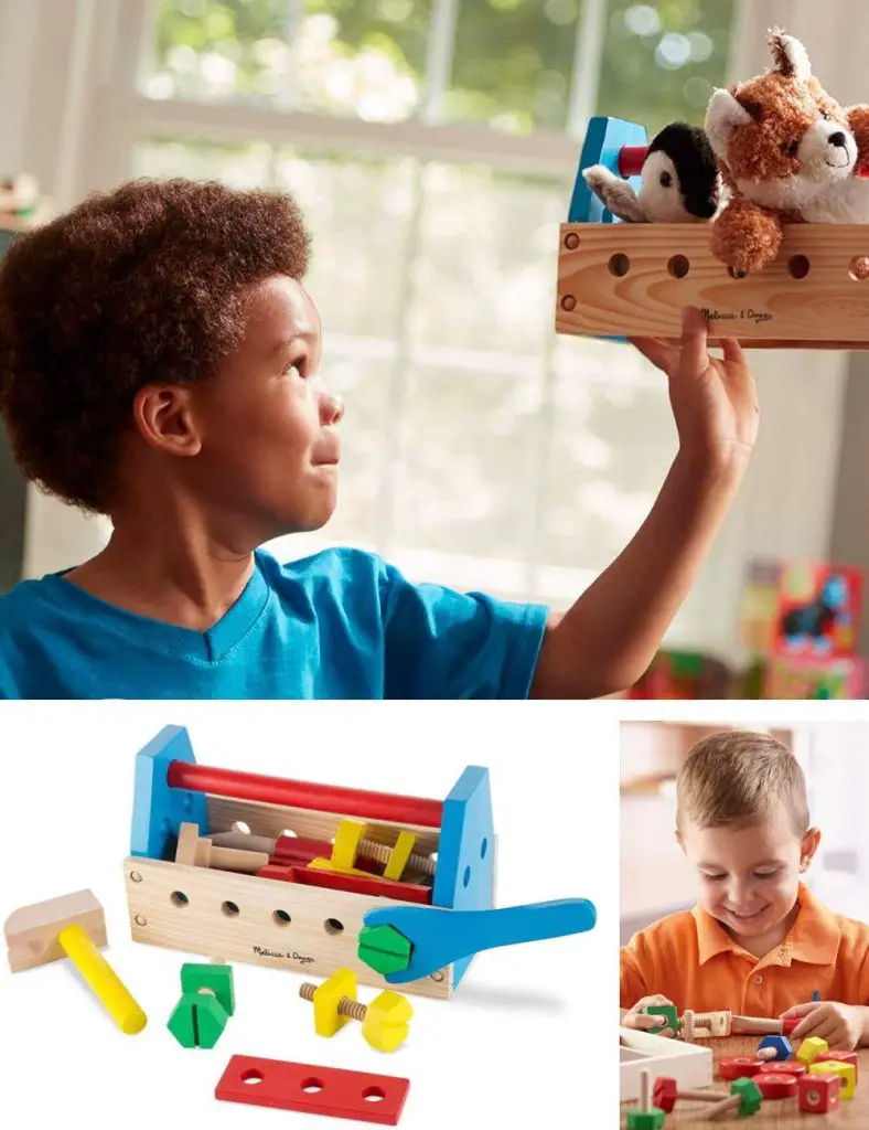 Melissa And Doug Take Along Tool Kit Wooden Toolbox Toy