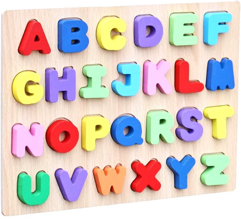 Timy Wooden Abc Puzzle Board For Toddlers 3 Years