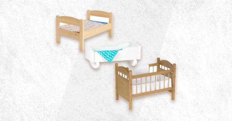best wooden baby doll crib cradle bed for 18 inch dolls