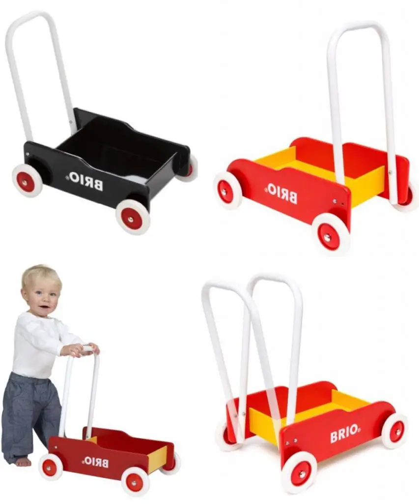 brio toddler wobbler boxy wooden push walker