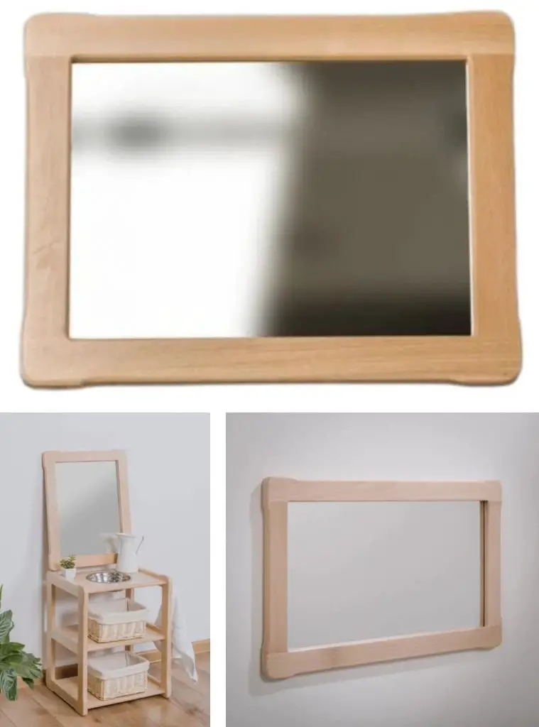 woodjoy collection wood framed wall mirror