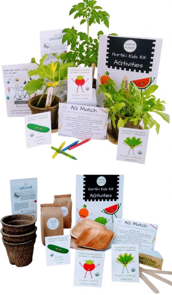hortiki plants kids organic garden kit for toddler stem education