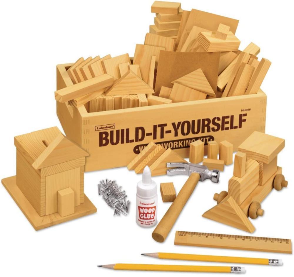 lakeshore woodworking build it yourself kids hammer nails supplies kit