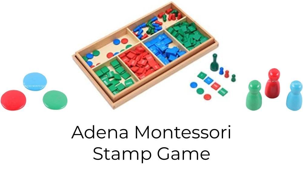 adena montessori math materials stamp game