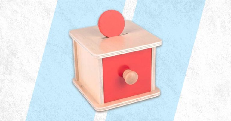 best montessori coin box object permanence box