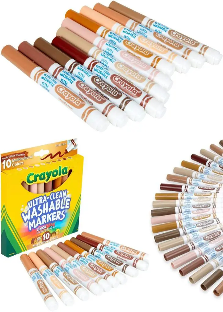 crayola ultra clean washable multicultural broad line markers 10 count 3 years