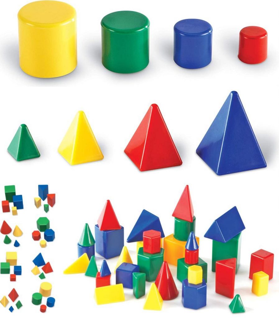 learning resources mini geosolids 32 piece 8 shapes 4 sizes