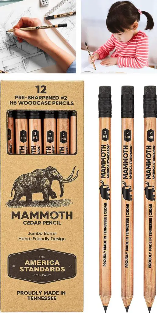 mammoth made in usa jumbo preschooler american standard pencil pack