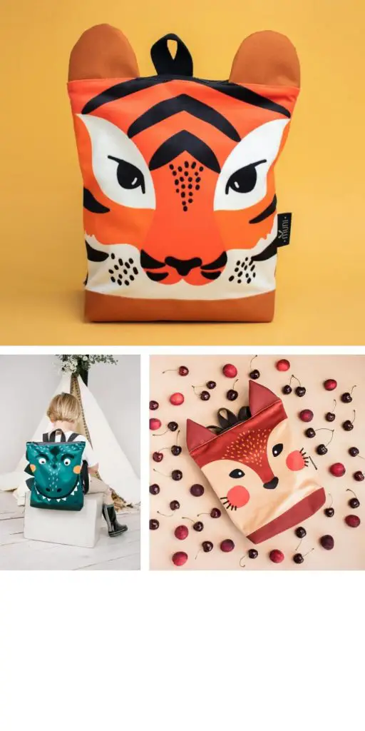 muni accessories creative themed full face kids designer backpack