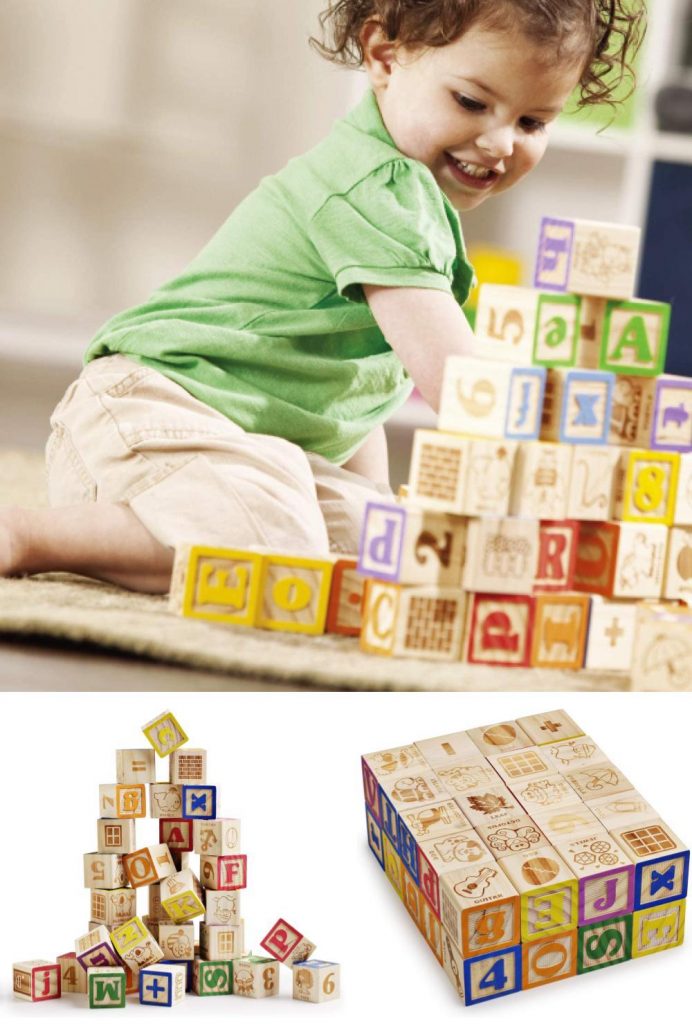 sainsmart jr large preschool alphabet building blocks 40 cubes