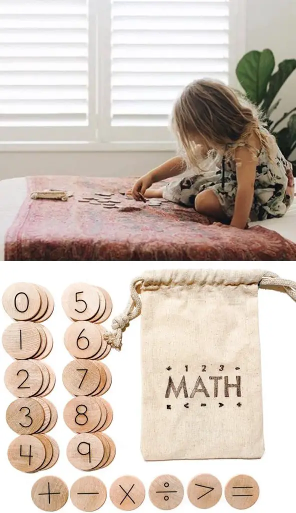 tree fort toys circle learning cards with numbers operators equations