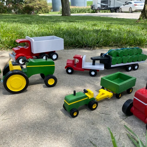kansas wooden tractor toy maker jerrys wooden toys
