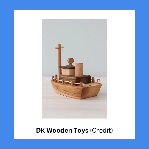 DK Wooden Toys Cruise Ship Toy for Toddlers