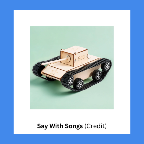 Say With Songs Mechanical Wood Tank With Remote STEM Kit