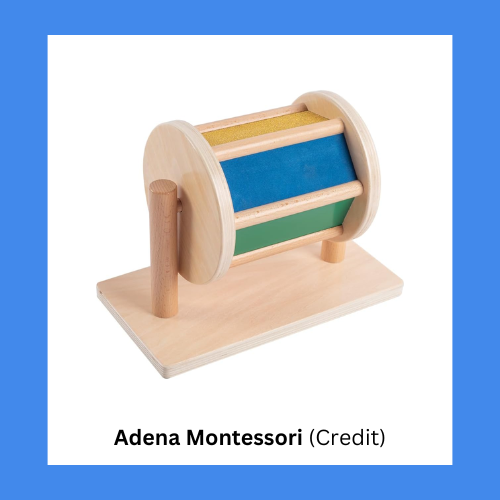 Adena Montessori Montessori Rotating Drum Toy