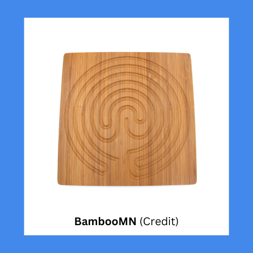 BambooMN Carbonized Brown Bamboo Finger Labyrinth