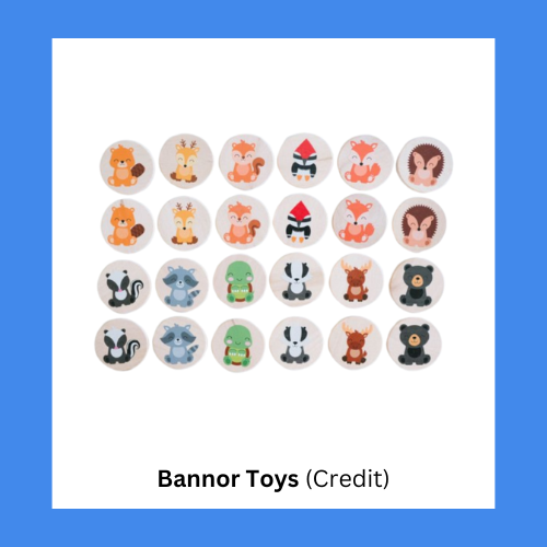 Bannor Toys Woodland Animals Memory Game